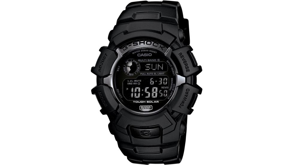 Casio Tactical G-Shock Solar MultiBand Atomic Watch, Black/Black, GW2310FB-1
