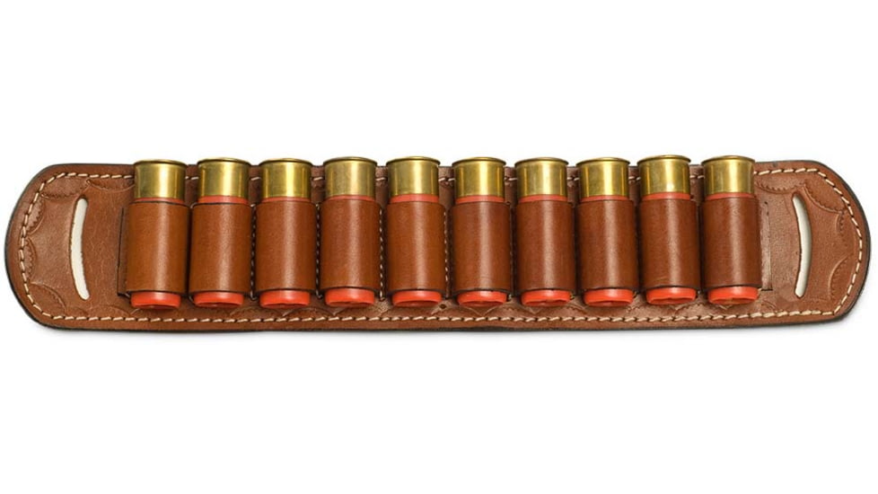 Cebeci Arms Holster Leather Shot Shell Slide Open Bottom 10 Shells, Tan 41129