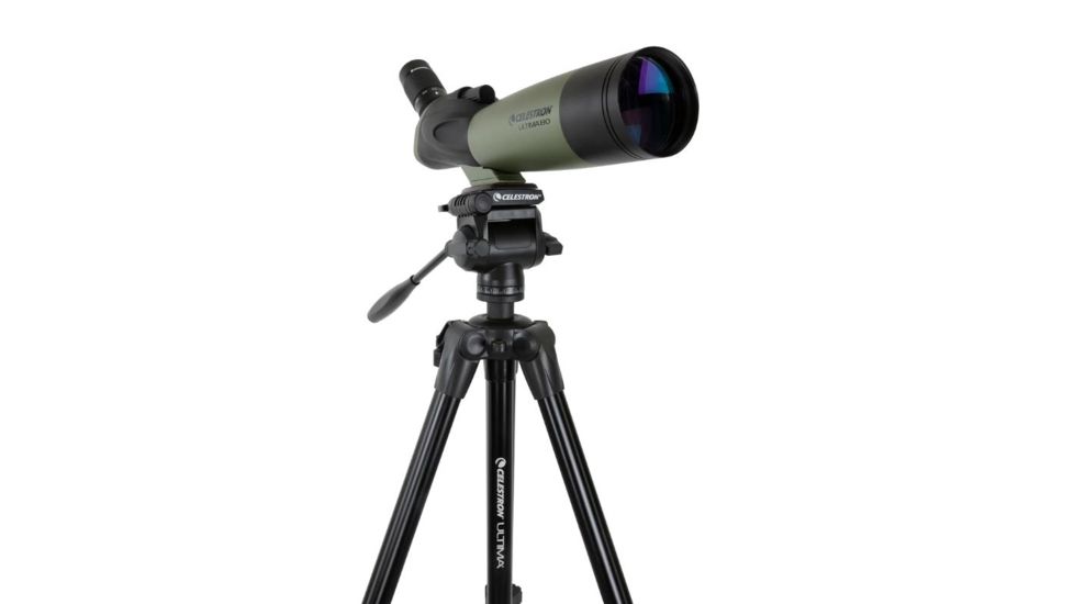 Celestron Ultima Pan Tilt Head Tripod, Black, 93612