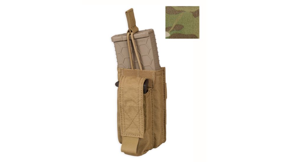 Chase Tactical Single Kangaroo Mag Pouch, 5.56/Pistol, Multicam, One Size, NSN NONE, CT-20K5PMP1-MC
