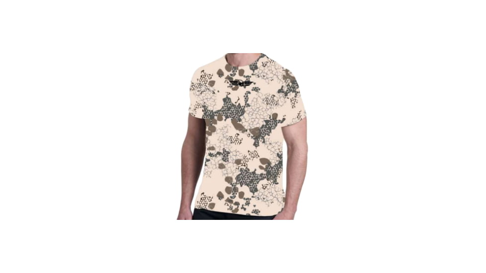 Christensen Arms Ram Logo Camo Performance SS Tee - Mens, Desert, XL, 730-CA097-100-00-303-05