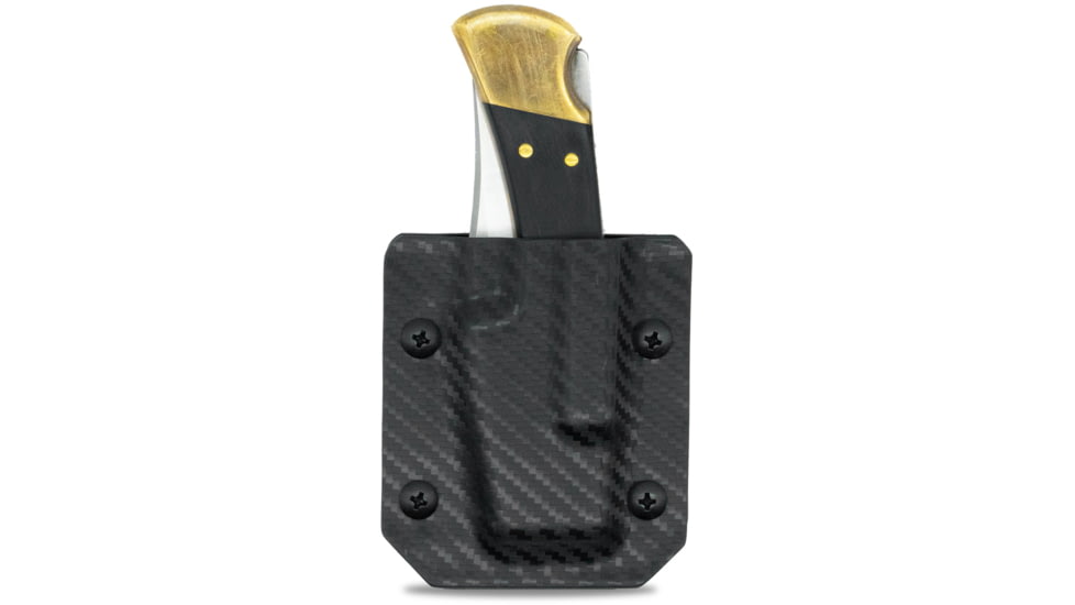 Clip &amp; Carry Kydex Sheath for the Buck 110/112 Folding Knife, Carbon Fiber Black, BUCK110-112-CF-BLK