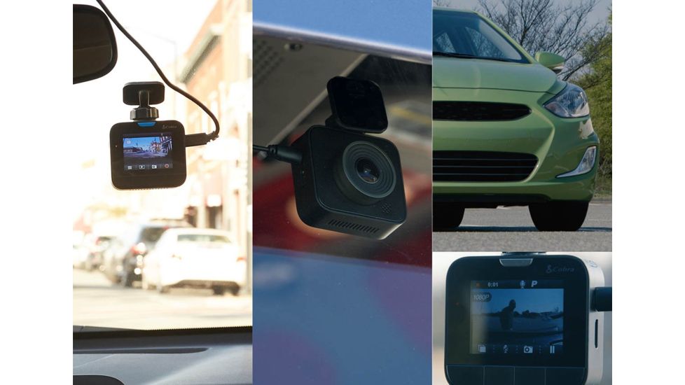 Cobra Dual View Dash Cam w/ Driver Alert System, Black, DASH2216D