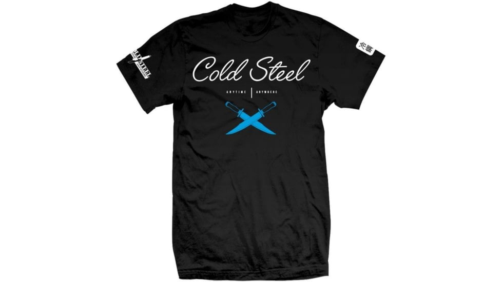 Cold Steel Cross Guard Black Tee, Black, Small, CS-TJ1