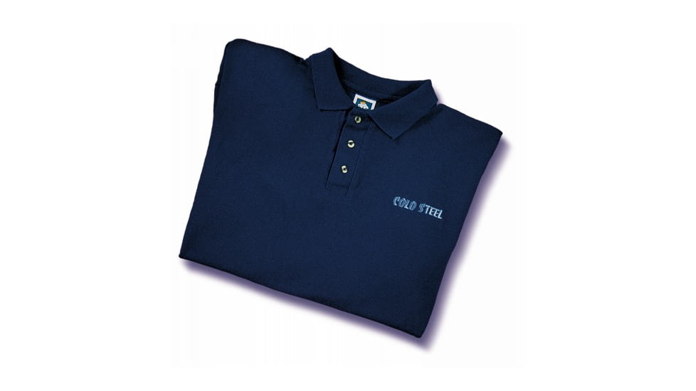Cold Steel Embroidered Polo Shirt, Navy, 2XL, CS-TPB4