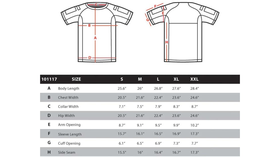 Condor Outdoor Trident Battle Top Shirt, Olive Drab, S 101117-001-S
