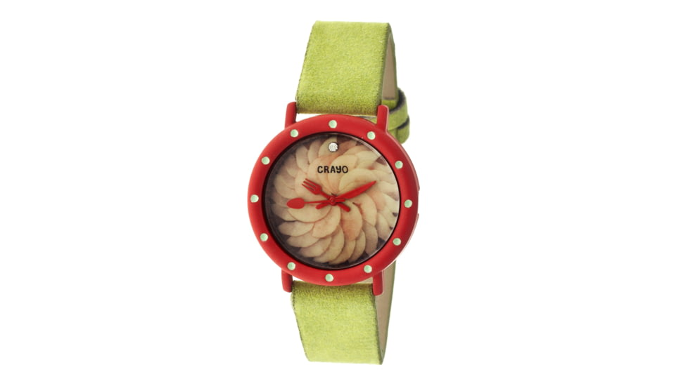 Crayo Cr2101 Slice Of Time Ladies Watch, Multicolor CRACR2101