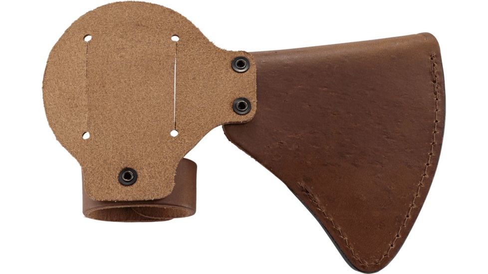CRKT Woods Nobo T-Hawk Leather Sheath, Silver, D2732