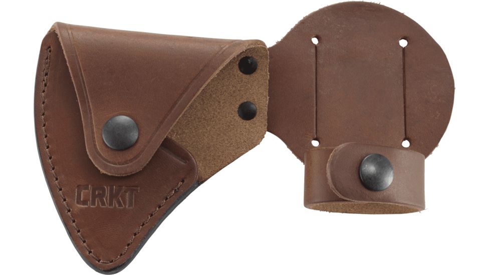 CRKT Woods Nobo T-Hawk Leather Sheath, Silver, D2732