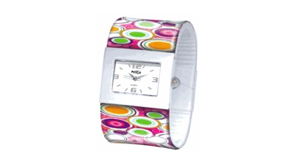 Dakota Watches Fashion Cuff, White Dial, Circle Cuff 2939-4