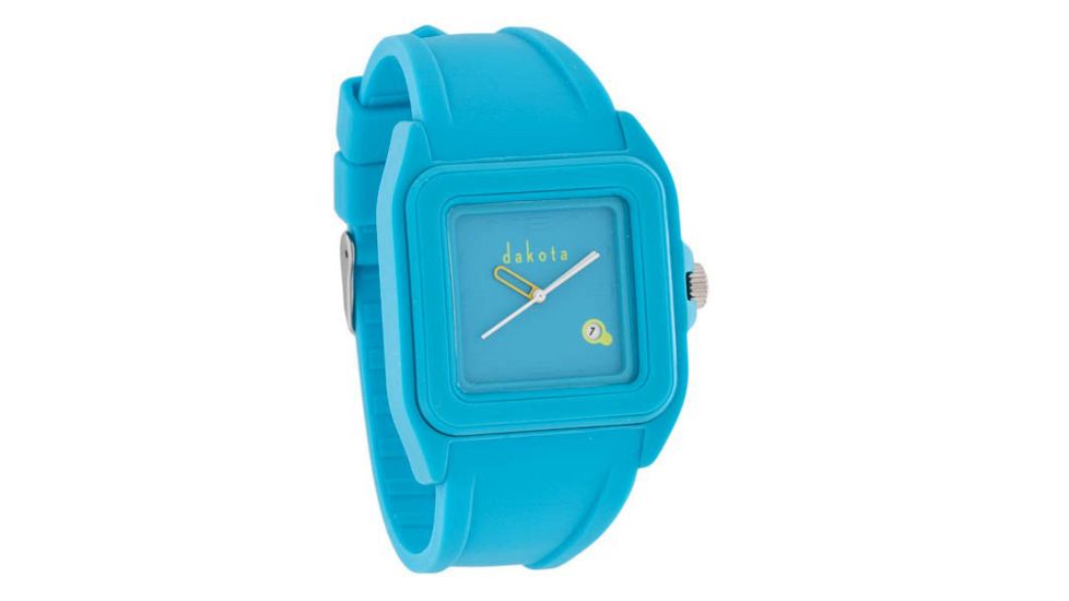 Dakota Watches Retro Jelly, Baby Blue Dial &amp; PU Band 2126-5