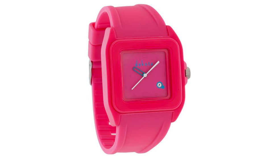 Dakota Watches Retro Jelly, Pink Dial &amp; PU Band 2127-4