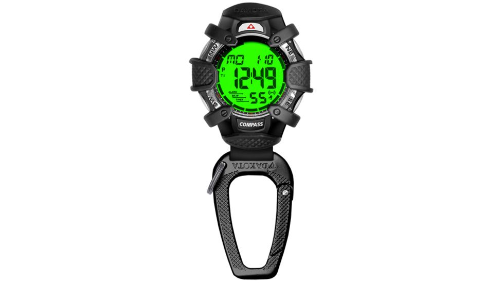 Dakota Watches Tough Clip, Digital Dial, Black Case 8233-2