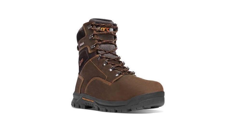 Danner Crafter 8in 600G Insulation Non-Metallic Toe Boots, Brown, 13D, 12447-13D