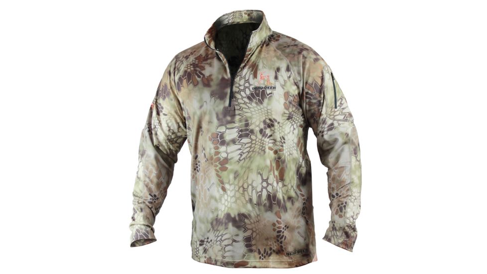 Dead Deer Mens Torid Quarter Zip Shirt,Highlander,Small DDAQZS