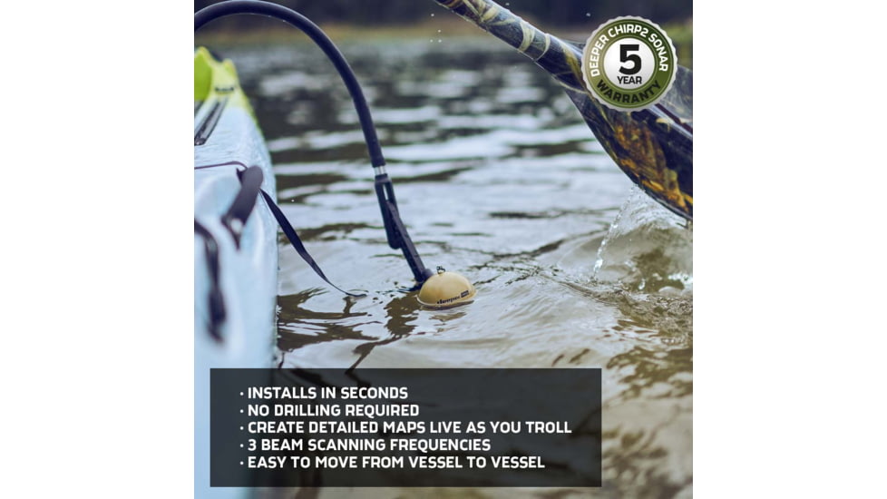 Deeper Smart Chirp 2.0 Fishfinder, Desert Sand, ITGAM0996