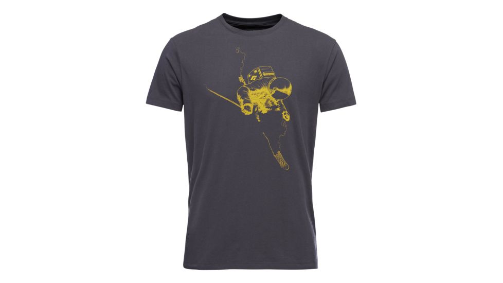 Demo, Black Diamond M Ss Faceshot Tee - Mens, Carbon, Medium, AP7300440003MED1