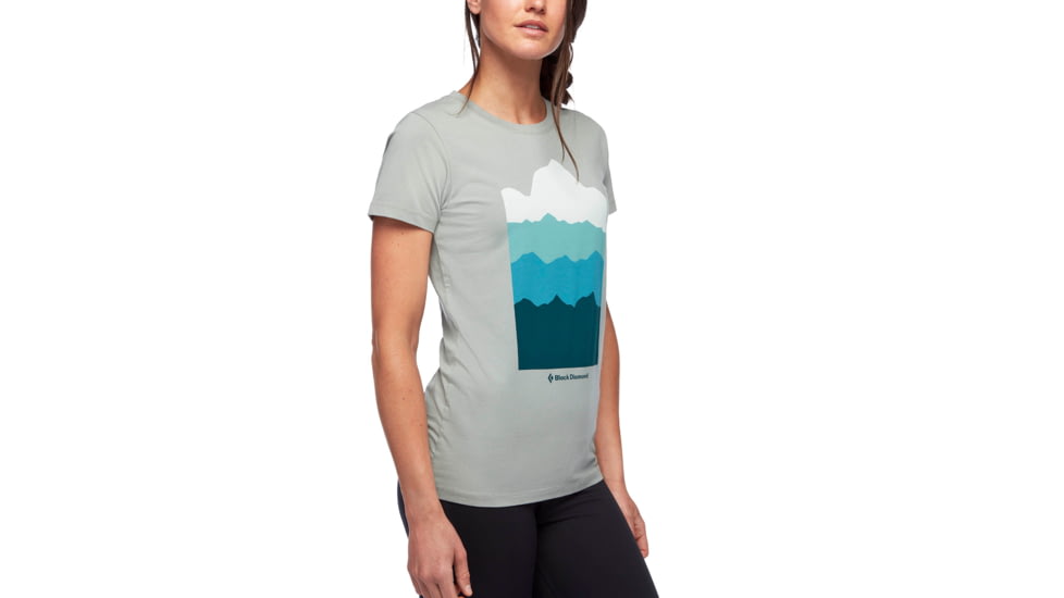 Demo, Black Diamond W Ss Vista Tee - Womens, Atmosphere, Small, AP7300494003SML1