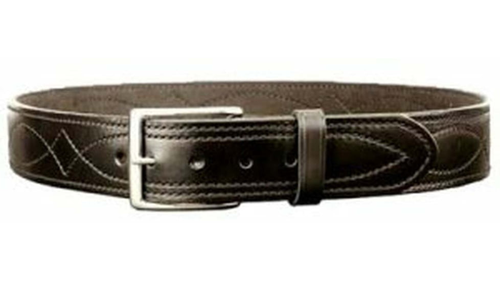DeSantis 1 3/4in. Fancy Stitched Lined Leather Belt, Lined, Black, 36, B02BP36Z0