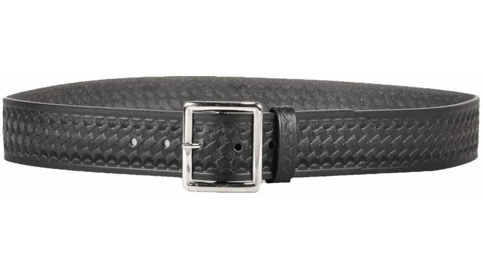 DeSantis Black - Basketweave - Econoline 1 3/4in. Garrison Belt - Nickel Buckle E21BL44Z1 44in.