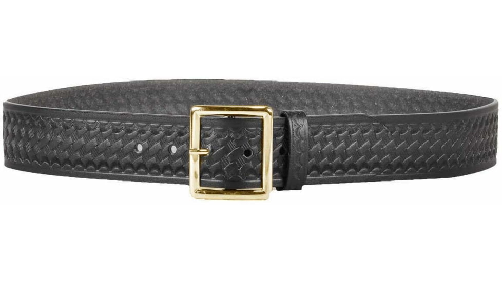 DeSantis Black - Basketweave - Econoline 1 3/4in. Garrison Belt - Brass Buckle E21BL30Z2 30in.