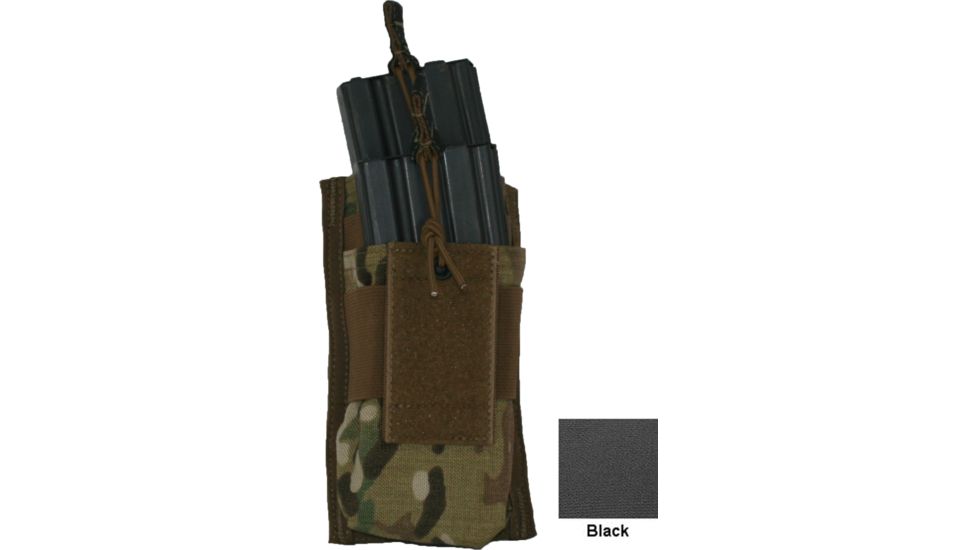 Diamondback Tactical M4/M16 Open-Style Tiered Double 2 Mag Pouch, Black, A-BLPM03-1-BLACK