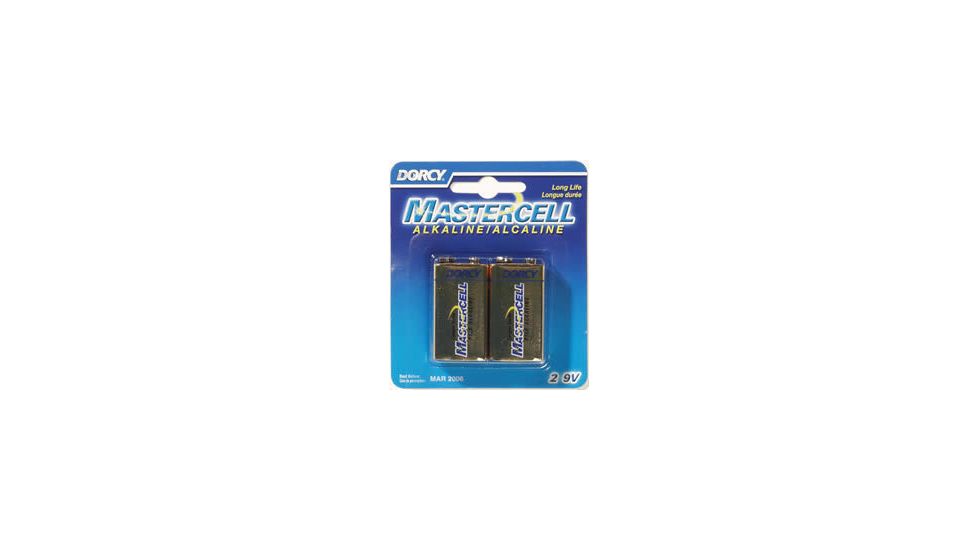 Dorcy 9V Mastercell Alkaline Battery - 2 Per Card 41-1611