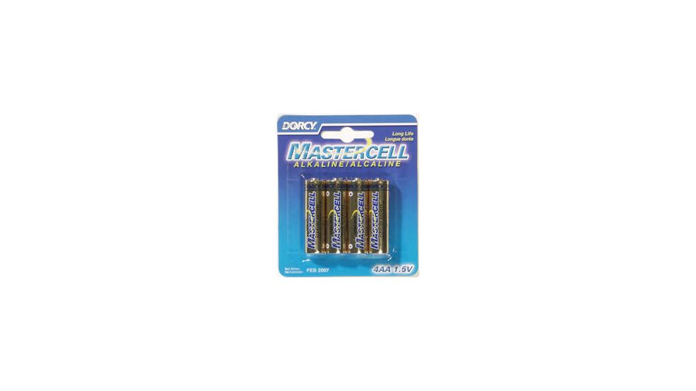 Dorcy AA Mastercell Alkaline Batteries 4 Per Card 41-1634