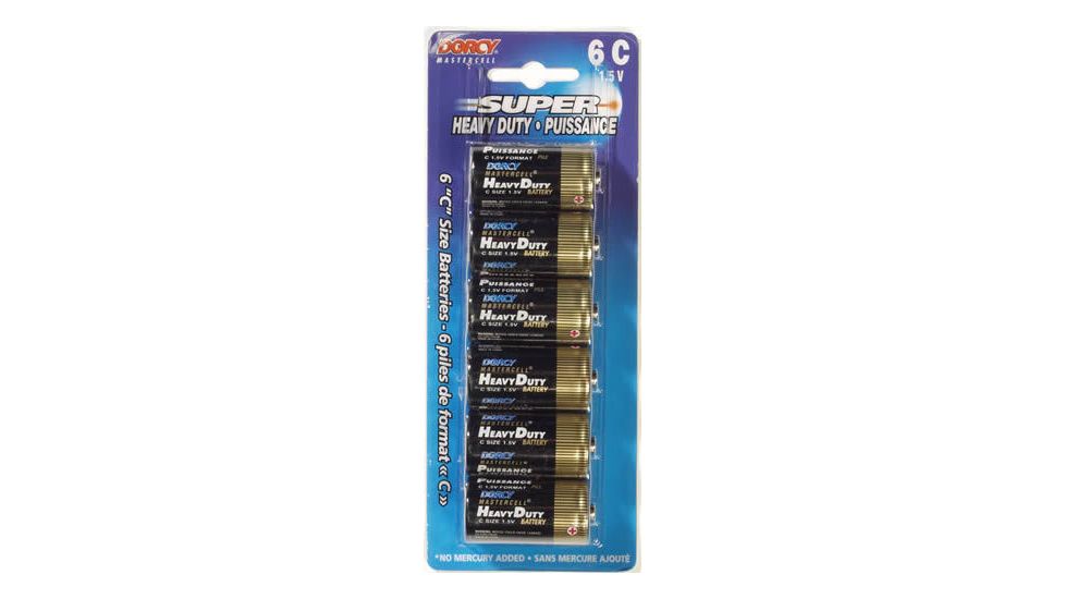 Dorcy C Mastercell Heavy Duty Batteries - 6 Per Card 41-1545