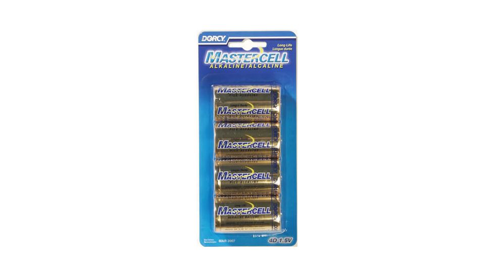 Dorcy D Mastercell Alkaline Batteries - 4 Per Card 41-1621