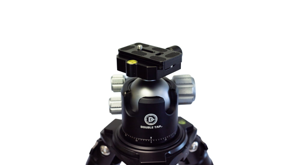 Double Tap Industries Stronghold Aluminum Shooting Tripod w/Ball Head, Black, TRI-A-002BH