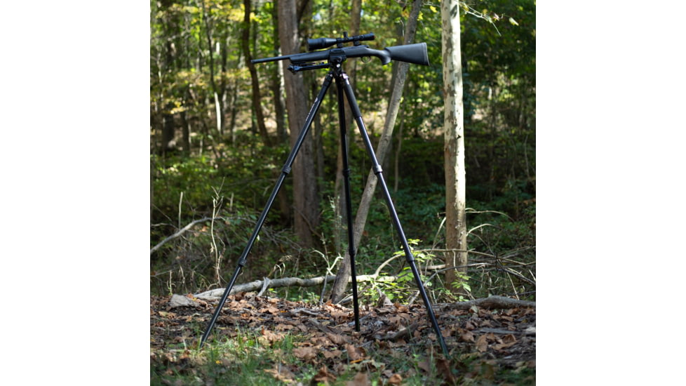 Double Tap Industries Stronghold Lite Aluminum Tripod w/Fixed Saddle Clamp, Black, 36mm, TRI-A-001F