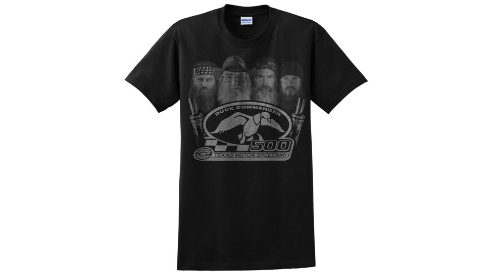 Duck Commander DS500B4L01 Big 4 T-Shirt Short Sleeve Black Large Cotton 10Pk