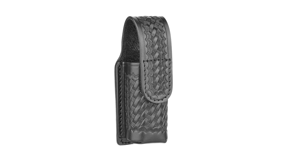 DutyMan Basketweave Leather 2 Oz Mace Holder, Hidden Snaps, 3621H