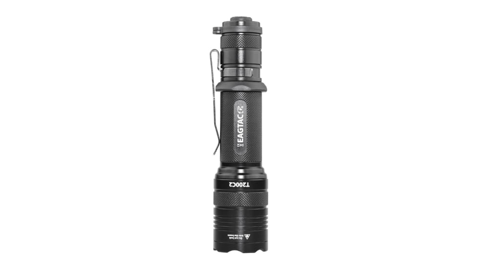 EAGTAC T200C2 Flashlight Weapon Kit, XM-L2 U4 CW LED, 1277lm, Black, T200C2-XML2-WEAKIT-CW