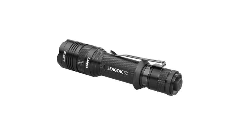 EAGTAC T200C2 Flashlight Weapon Kit, XM-L2 U4 CW LED, 1277lm, Black, T200C2-XML2-WEAKIT-CW