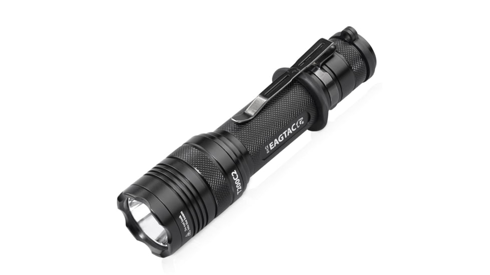 EAGTAC T200C2 Flashlight Weapon Kit, XM-L2 U4 CW LED, 1277lm, Black, T200C2-XML2-WEAKIT-CW