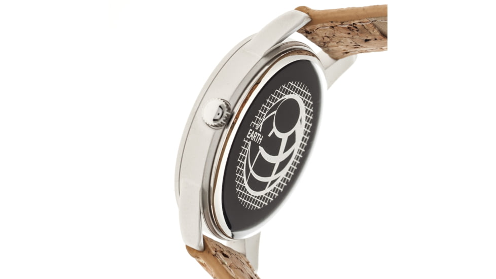 Canopies Wood Watch,33mm,Red Dial,Khaki/Tan Leather Band