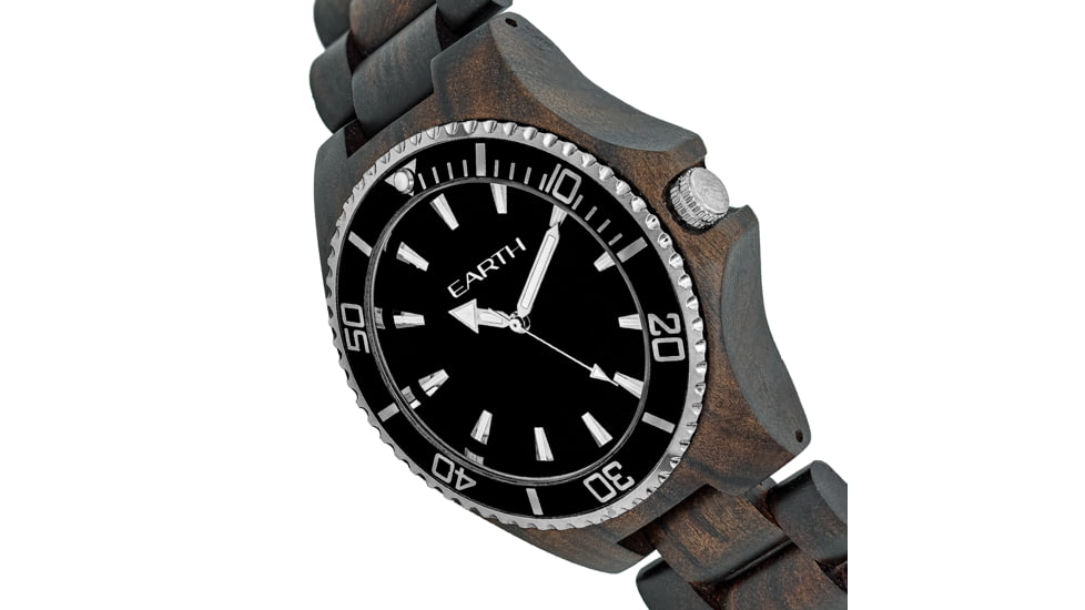 Earth Centurion Watch, Black/Dark Brown, One Size, ETHEW6002