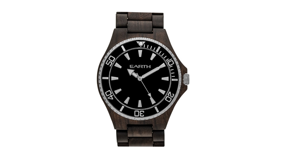 Earth Centurion Watch, Black/Dark Brown, One Size, ETHEW6002