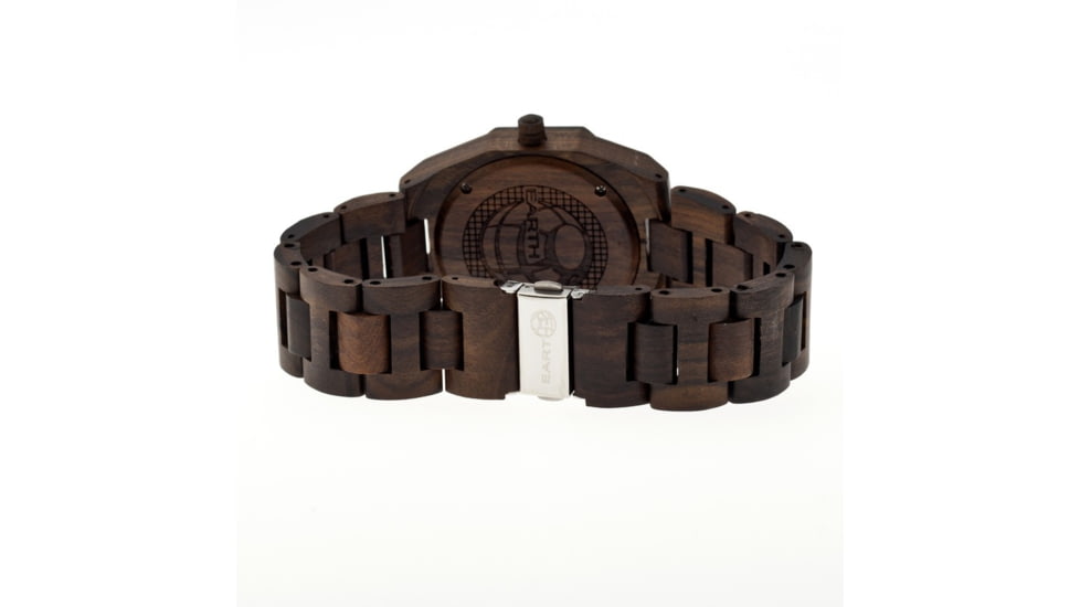 Earth Medullary Ray Wooden Watch, Dark Brown, Unisex ETHEW1902