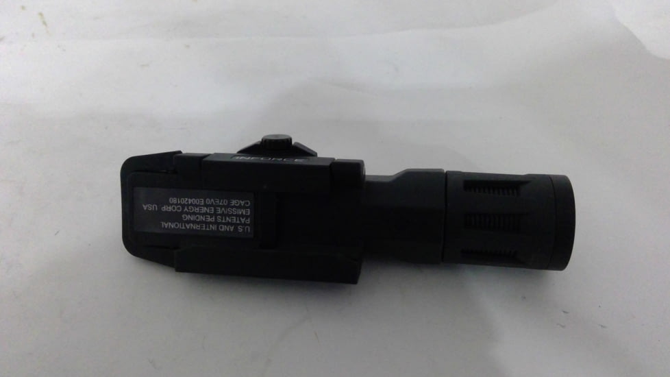 EDEMO INFORCE WMLX Multifunction LED Weapon Mounted Light, 123A Lithium, White, 800 Lumens, Black, IF71003, EDEMO11