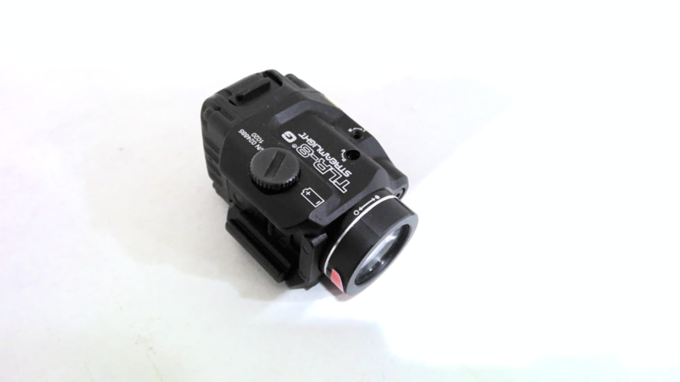 EDEMO Streamlight TLR-8 Rail Mounted Tactical C4 LED Weapon Light w/Laser Sight, CR123A, Green, 500 Lumens, Black, 69430, EDEMO6