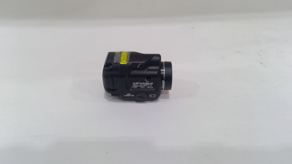 EDEMO Streamlight TLR-8 Rail Mounted Tactical C4 LED Weapon Light w/Laser Sight, CR123A, Red, 500 Lumens, Black, 69410, EDEMO2