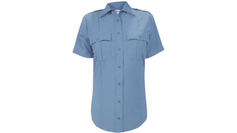 Elbeco Womens Dutymaxx Ss Shirt, Medium Blue - 9786LCD-52