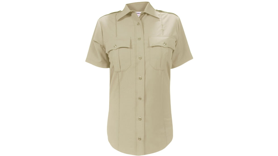 Elbeco Womens Dutymaxx Ss Shirt, Silver Tan - 9782LCD-54