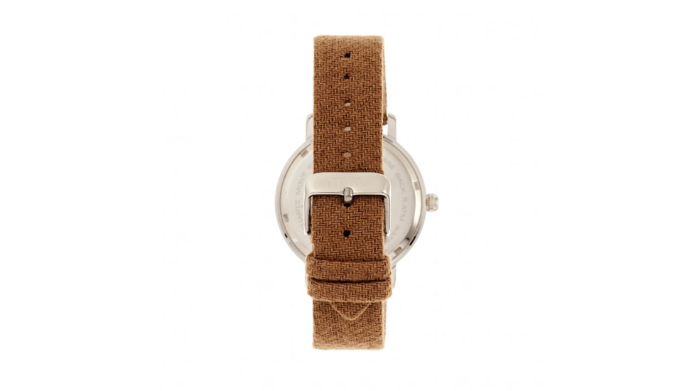 Elevon Northrop Leather-Band Watch, Camel/Green, ELE110-5