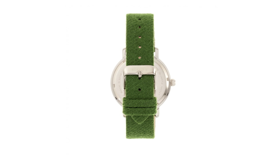Elevon Northrop Leather-Band Watch, Green/Black, ELE110-3