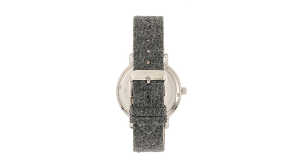 Elevon Northrop Leather-Band Watch, Grey/White, ELE110-1