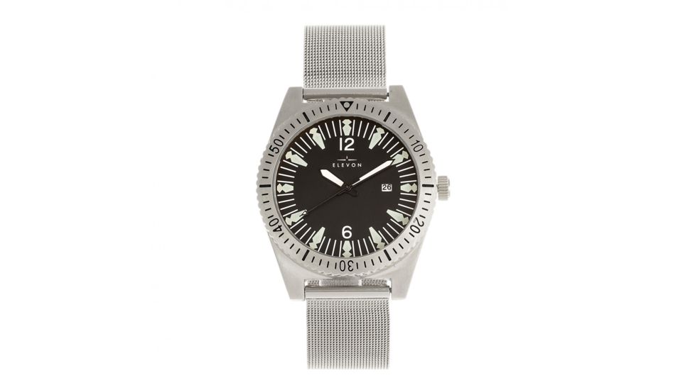 Elevon Jeppesen Bracelet Watch w/ Date, Silver, One Size, ELE114-1